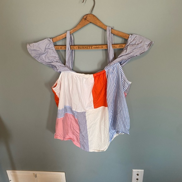 Anthropologie Maeve patchwork cotton top - Picture 6 of 6